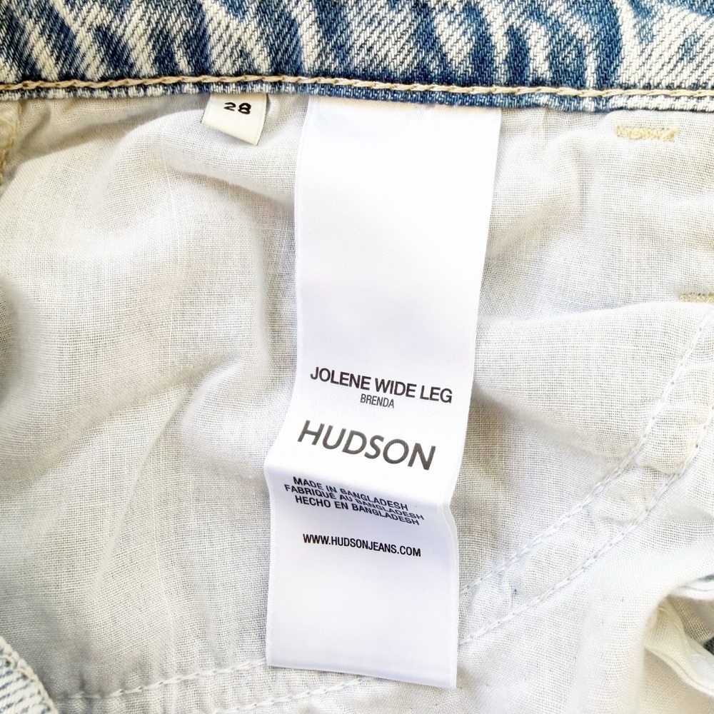 NWT HUDSON Jolene Wide Leg Jeans Brenda Size 28 - Picture 10 of 11